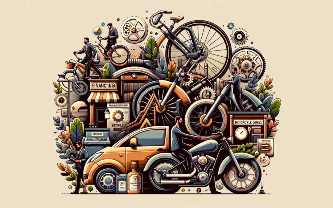 Commerce de cycles et motos: solutions de financement et croissance en France.