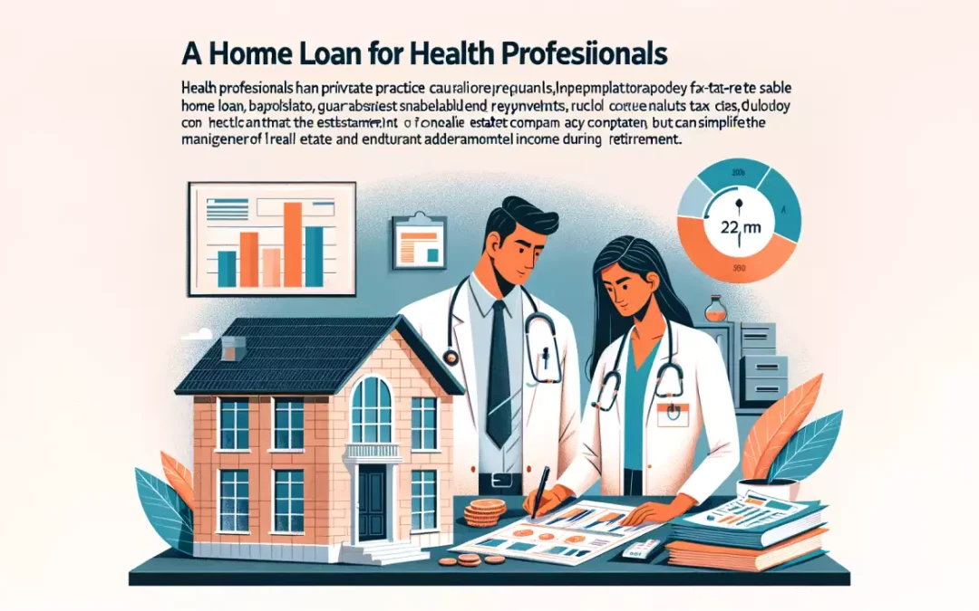 Crédit immobilier fixe pour professionnels de santé libéraux, avantages fiscaux, SCI disponible.