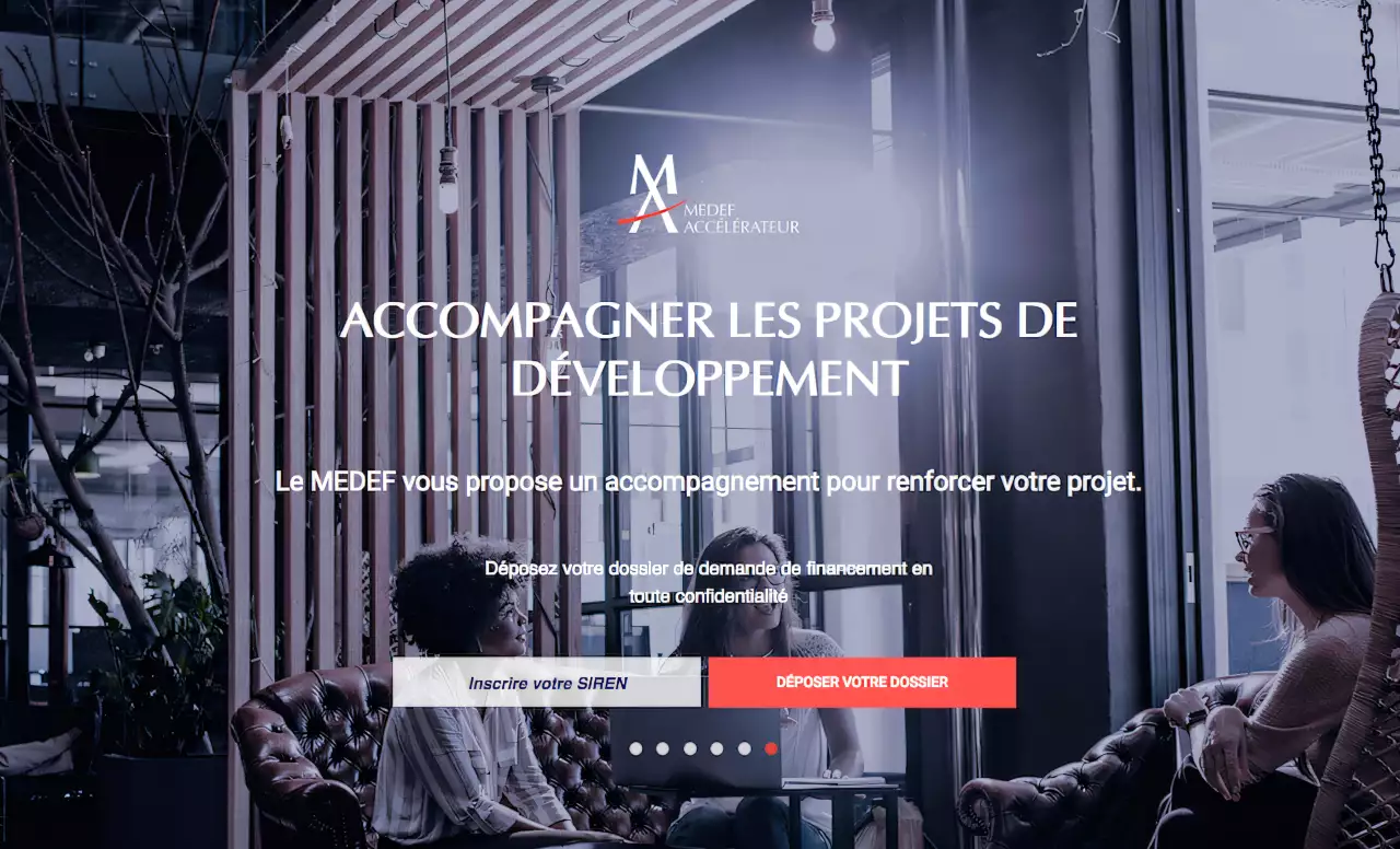 Medef accelerateur finance les entreprises