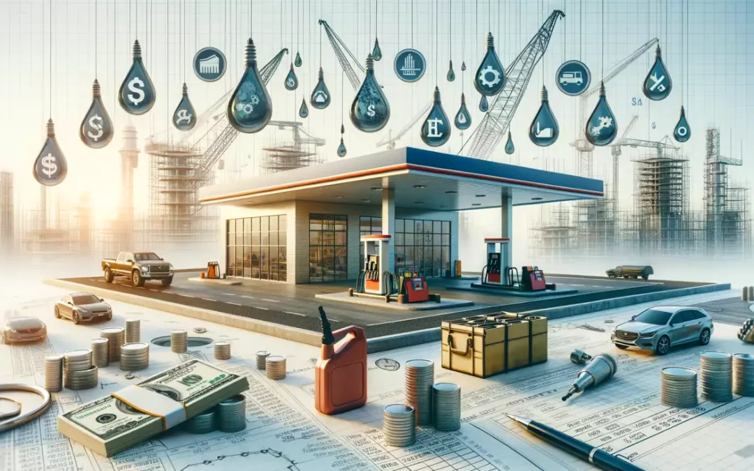 Station-service moderne financée, opportunités de vente de lubrifiants, stratégies de croissance et diversification.